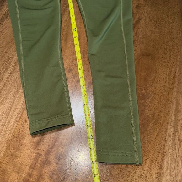 WoolX McKenna Women’s Merino Wool Blend Leggings Size Small Green Pockets 26” - Picture 7 of 9